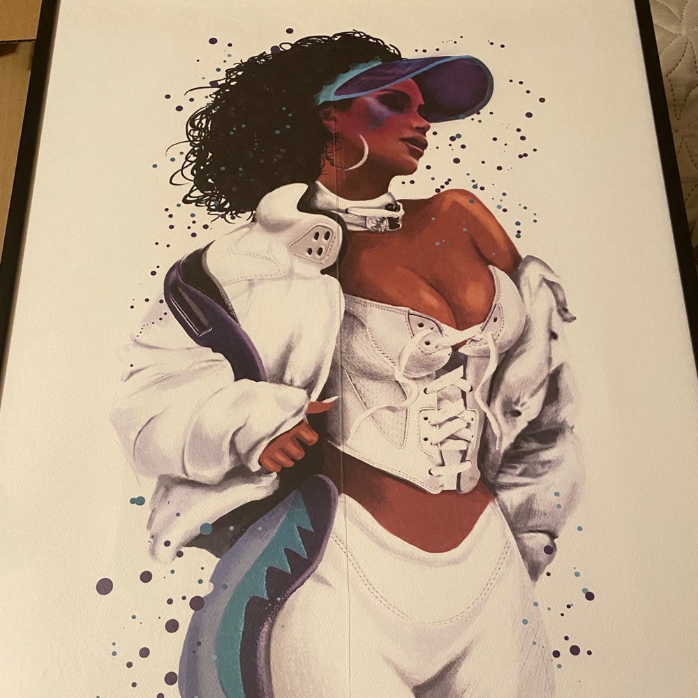 Reina Koyano Jordan 5 Grapes signed print